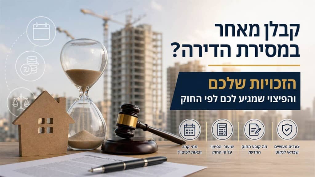 קבלן מאחר במסירת דירה