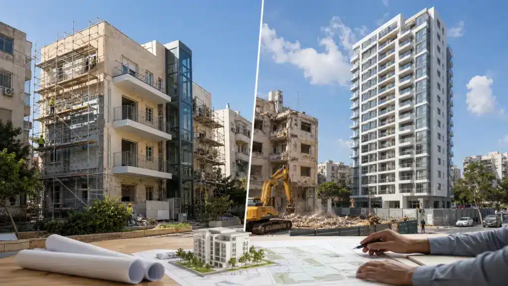 מה ההבדל בין תמא 382 לבין פינוי בינוי